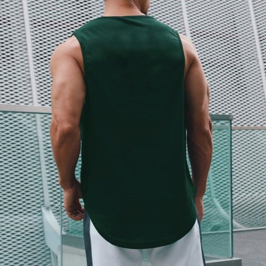 sexy gay man in green Gay Tops | Mens Bodybuilding Gym Tank Top - pridevoyageshop.com - gay men’s gym tank tops, mesh tank tops and activewear