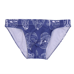 Indigo Totem Men’s Poolside Rites Swim Briefs - pridevoyageshop.com - gay men’s sexy swim briefs, trunks, board shorts, and bikinis