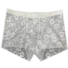 Ivory Men’s Lace Lover Boxer - pridevoyageshop.com - gay men’s thongs, boxers, briefs and jockstraps