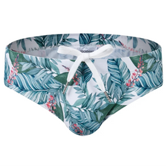 Jungle of flowers Men’s Jungle Jock Hunter Swim Briefs with Removable Pad - pridevoyageshop.com - gay men’s sexy swim briefs, trunks, board shorts, and bikinis