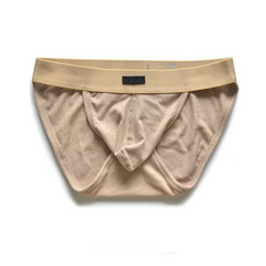 Khaki DM Men’s “Ribbed Master” Full-Coverage Brief - pridevoyageshop.com - gay men’s thongs, boxers, briefs and jockstraps