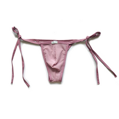 Lavender Men’s D.M. Tie-Side Mesh Thong - pridevoyageshop.com - gay men’s thongs, boxers, briefs and jockstraps