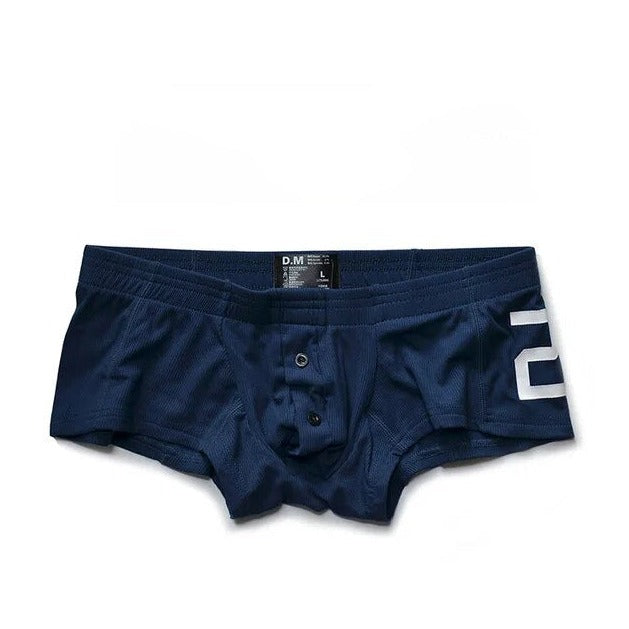 dark blue DM Corduroy Boxer Briefs - pridevoyageshop.com - gay men’s underwear and swimwear