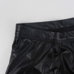 Men’s Bare Cheeks PU Leather Boxer - pridevoyageshop.com - gay men’s thongs, boxers, briefs and jockstraps