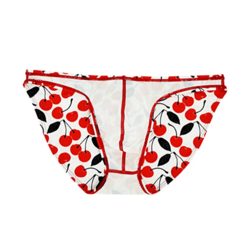 Men’s Cherry Poppin’ Swim Briefs - pridevoyageshop.com - gay men’s sexy swim briefs, trunks, board shorts, and bikinis