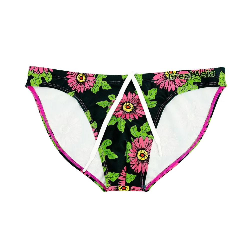 Men’s Daisy Dare Swim Bikini Briefs - pridevoyageshop.com - gay men’s sexy swim briefs, trunks, board shorts, and bikinis