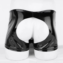 Men’s Double-Hole Glossy Boxer Shorts - pridevoyageshop.com - gay men’s thongs, boxers, briefs and jockstraps