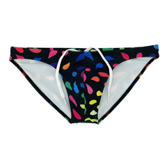 Men’s Drippin’ Pride Swim Briefs - pridevoyageshop.com - gay men’s sexy swim briefs, trunks, board shorts, and bikinis