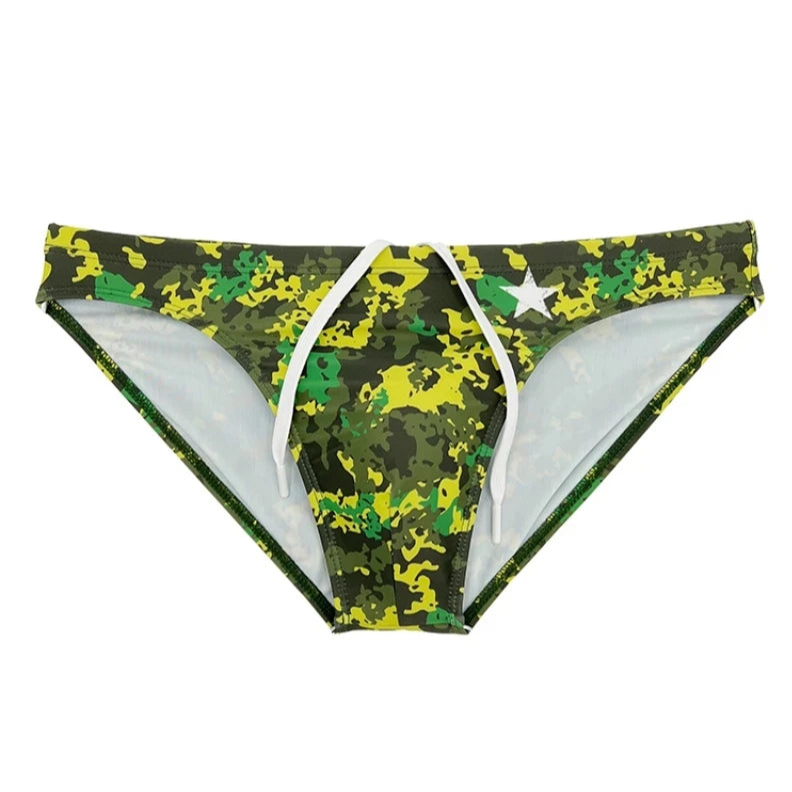 Men’s Gayrageous G.I. Camo Bikini Swim Briefs - pridevoyageshop.com - gay men’s sexy swim briefs, trunks, board shorts, and bikinis