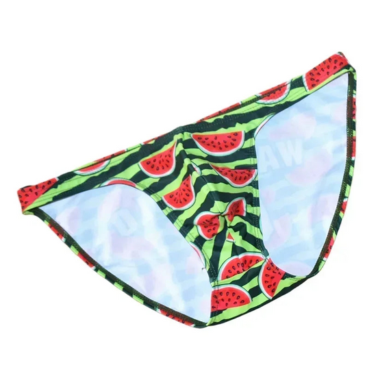 Men’s Juicy Melon Swim Briefs - pridevoyageshop.com - gay men’s sexy swim briefs, trunks, board shorts, and bikinis