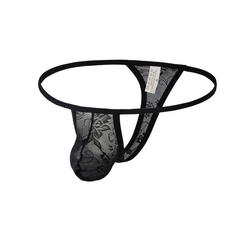Men’s Lace Bulge Blossom G-String - pridevoyageshop.com - gay men’s thongs, boxers, briefs and jockstraps