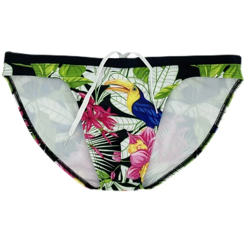 Men’s Peck Me Paradise Swim Briefs - pridevoyageshop.com - gay men’s sexy swim briefs, trunks, board shorts, and bikinis