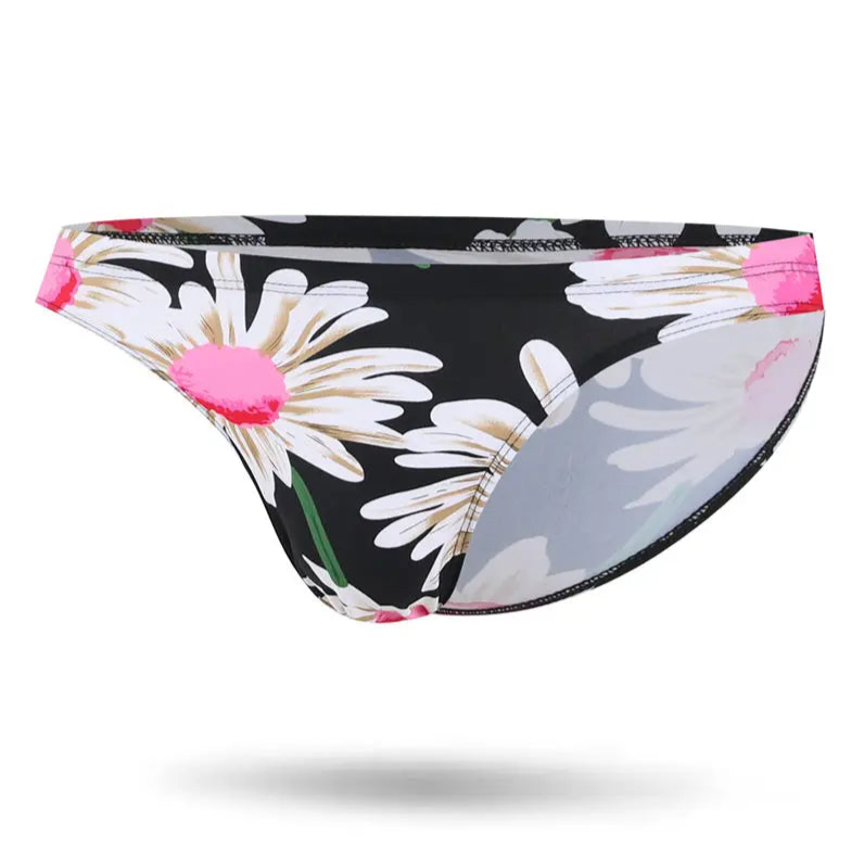 Men’s Plow My Daisies Bikini Swim Briefs - pridevoyageshop.com - gay men’s sexy swim briefs, trunks, board shorts, and bikinis