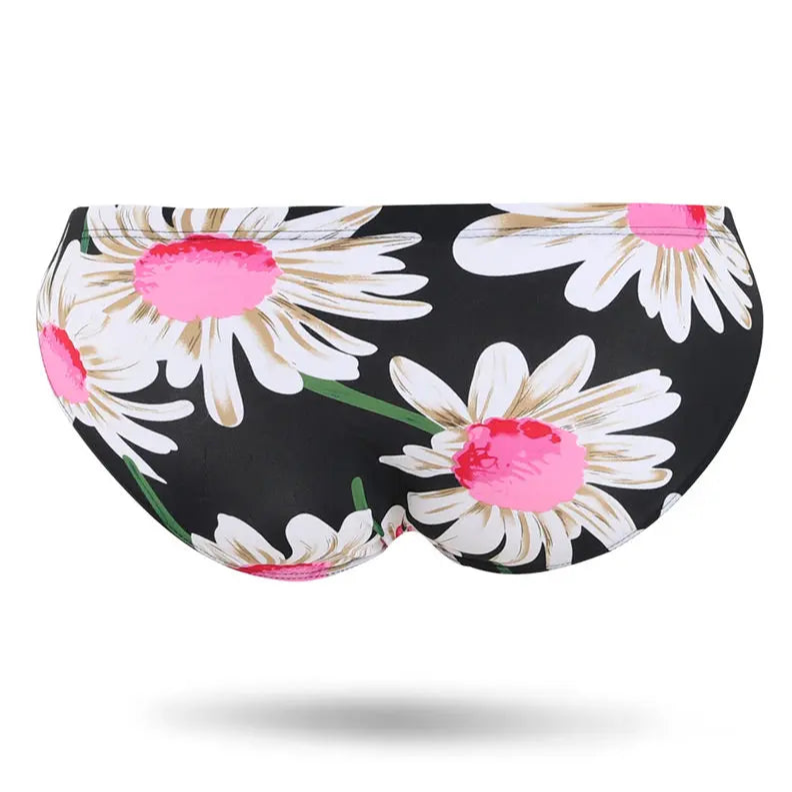 Men’s Plow My Daisies Bikini Swim Briefs - pridevoyageshop.com - gay men’s sexy swim briefs, trunks, board shorts, and bikinis