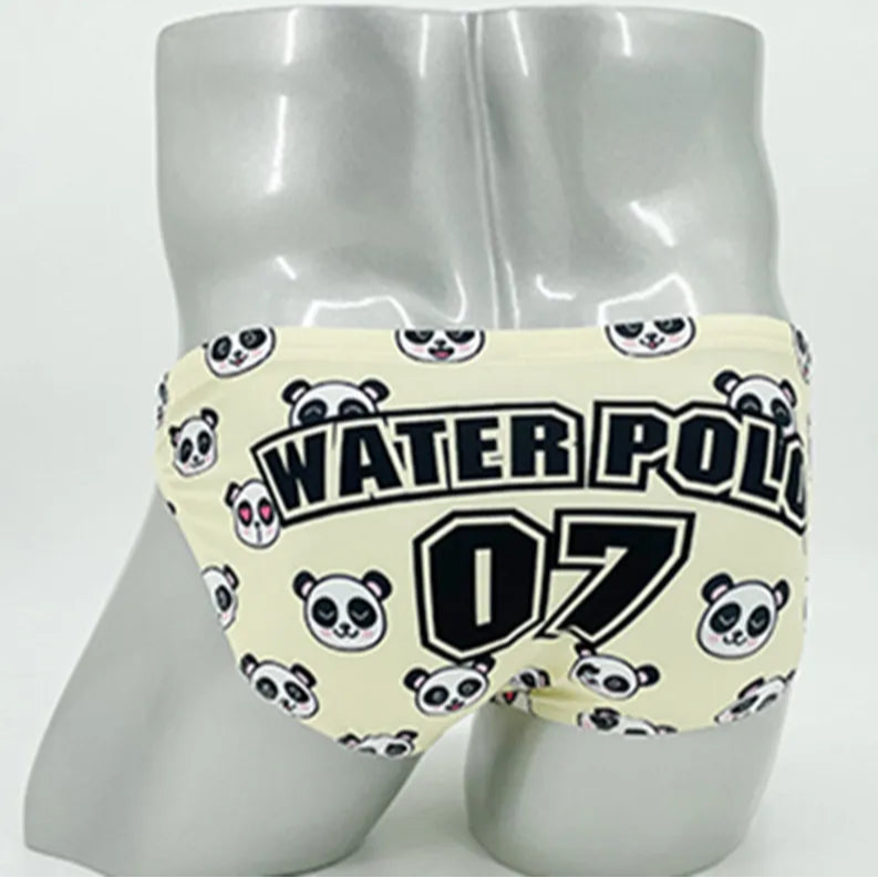 Men’s Poolside Panda Bikini Swim Briefs - pridevoyageshop.com - gay men’s sexy swim briefs, trunks, board shorts, and bikinis