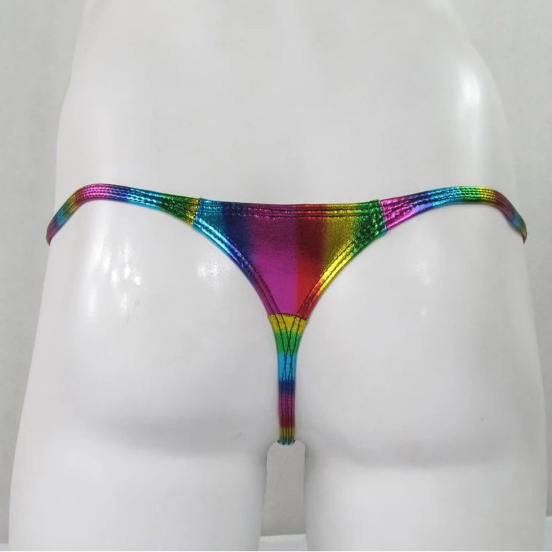 Men’s Pride Rainbow Radiance Thong - pridevoyageshop.com - gay men’s thongs, boxers, briefs and jockstraps