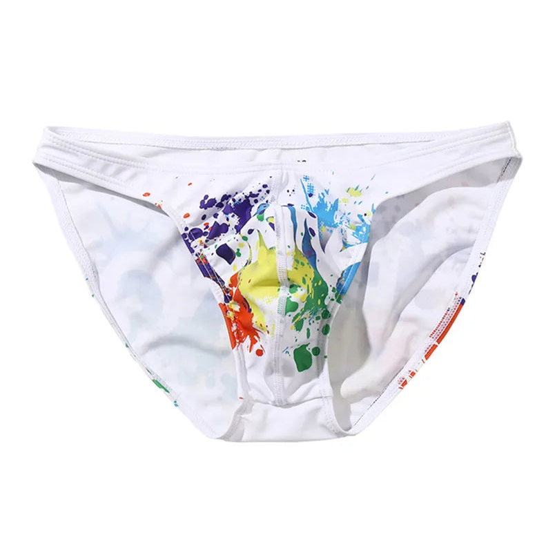 Men’s Spring Fling Rainbow Butt Pride Bikini Swim Briefs - pridevoyageshop.com - gay men’s sexy swim briefs, trunks, board shorts, and bikinis