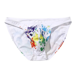 Men’s Spring Fling Rainbow Butt Pride Bikini Swim Briefs - pridevoyageshop.com - gay men’s sexy swim briefs, trunks, board shorts, and bikinis