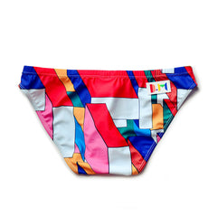Miami Pop Art Men’s Savage Safari Swim Briefs - pridevoyageshop.com - gay men’s sexy swim briefs, trunks, board shorts, and bikinis