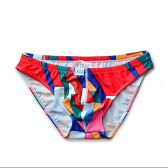 Miami Pop Art Men’s Savage Safari Swim Briefs - pridevoyageshop.com - gay men’s sexy swim briefs, trunks, board shorts, and bikinis