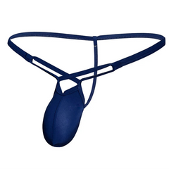 Navy Men’s Pure Allure T-Strap G-string T-back Thong - pridevoyageshop.com - gay men’s thongs, boxers, briefs and jockstraps