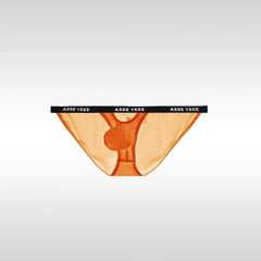 Orange  Men’s AEEE YEEE Peek-a-Boo Brief - pridevoyageshop.com - gay men’s thongs, boxers, briefs and jockstraps
