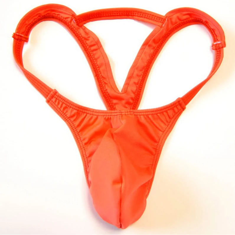 Orange Men’s Slingshot Seduction Thong - pridevoyageshop.com - gay men’s thongs, boxers, briefs and jockstraps