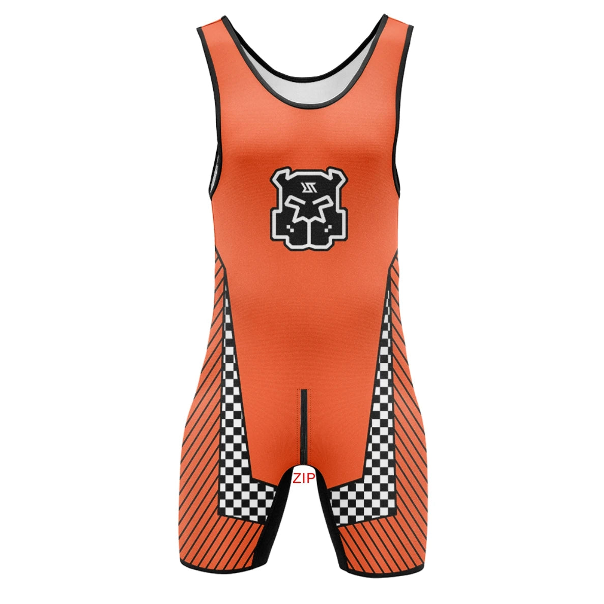 Orange Race Alpha Wrestling Singlet – Zipper Edition from Pridevoyageshop