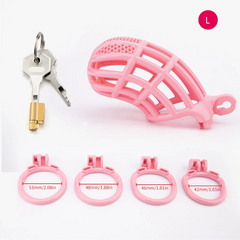 Pink BeggingBoi Chastity Cage from Pridevoyageshop