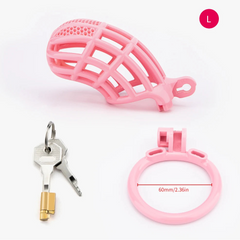 Pink BeggingBoi Chastity Cage from Pridevoyageshop