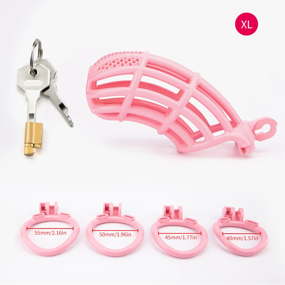 Pink BeggingBoi Chastity Cage from Pridevoyageshop