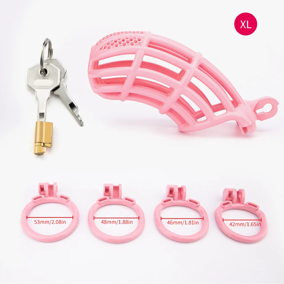 Pink BeggingBoi Chastity Cage from Pridevoyageshop