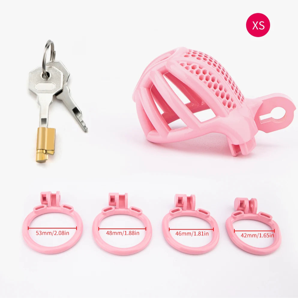 Pink BeggingBoi Chastity Cage from Pridevoyageshop