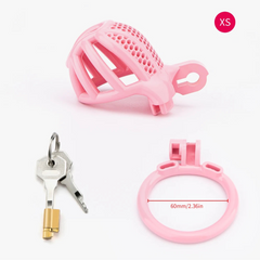 Pink BeggingBoi Chastity Cage from Pridevoyageshop