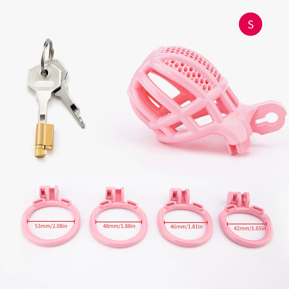 Pink BeggingBoi Chastity Cage from Pridevoyageshop