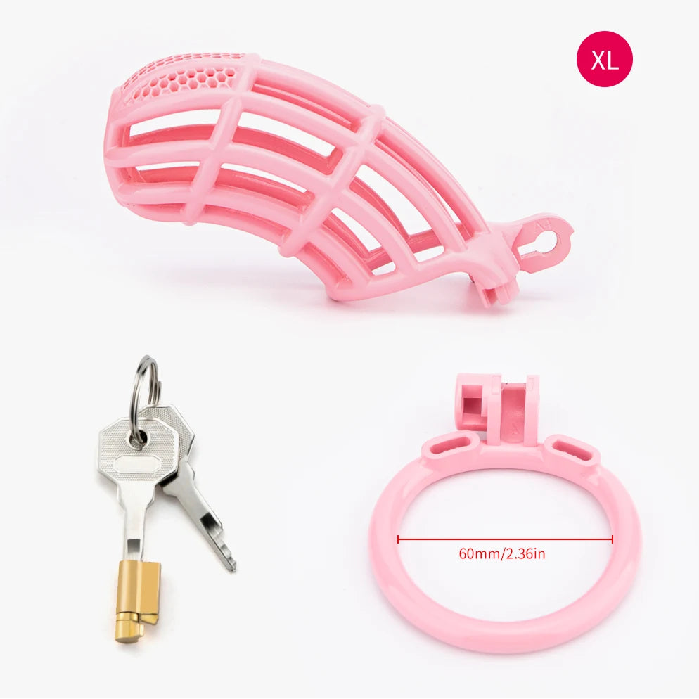 Pink BeggingBoi Chastity Cage from Pridevoyageshop