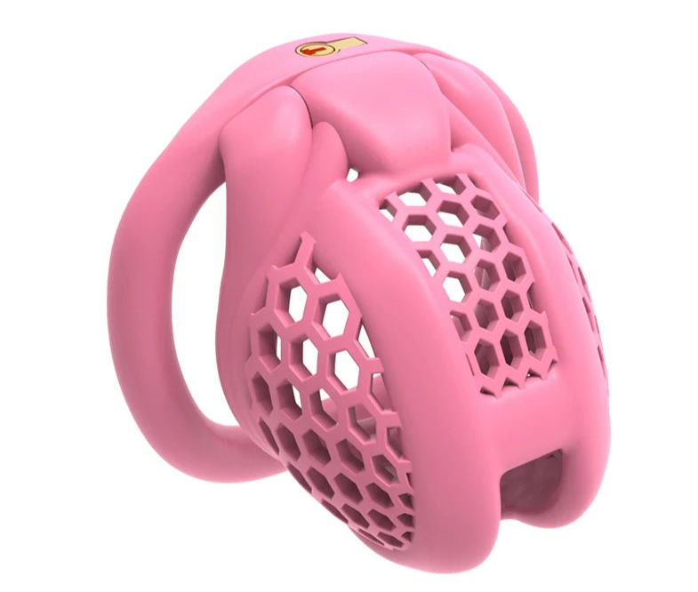 Pink Begging Hive Chastity Cage from Pridevoyageshop