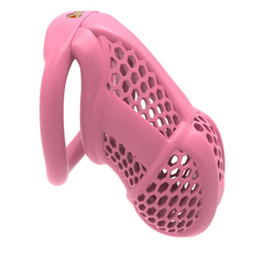 Pink Begging Hive Chastity Cage from Pridevoyageshop