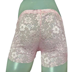 Pink Men’s Lace Lover Boxer - pridevoyageshop.com - gay men’s thongs, boxers, briefs and jockstraps