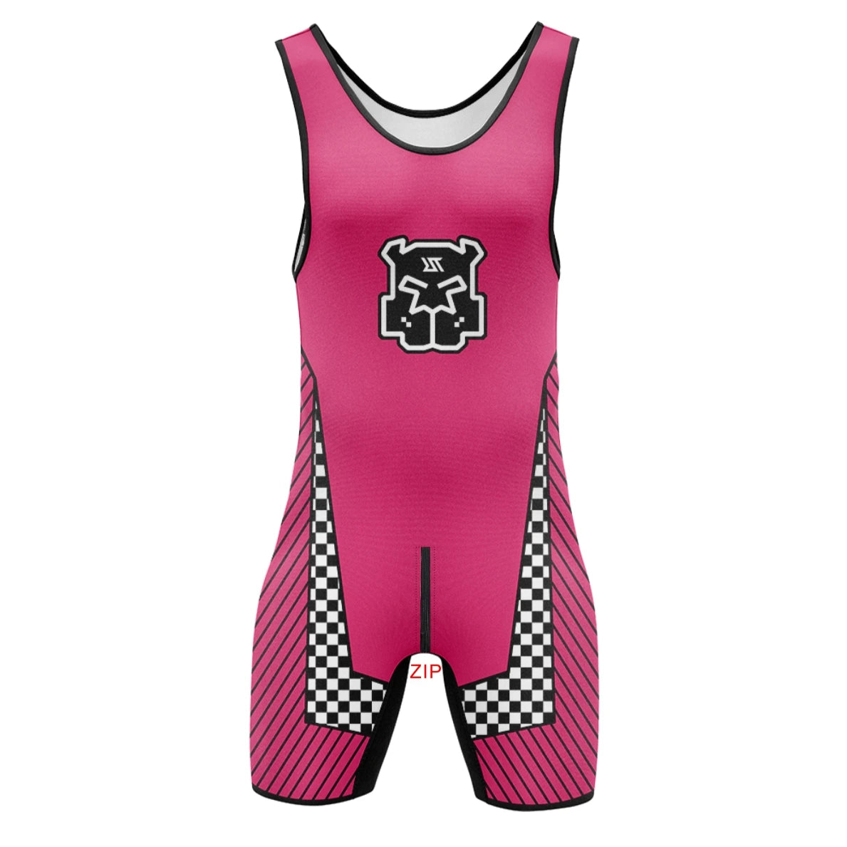 Pink Race Alpha Wrestling Singlet – Zipper Edition from Pridevoyageshop