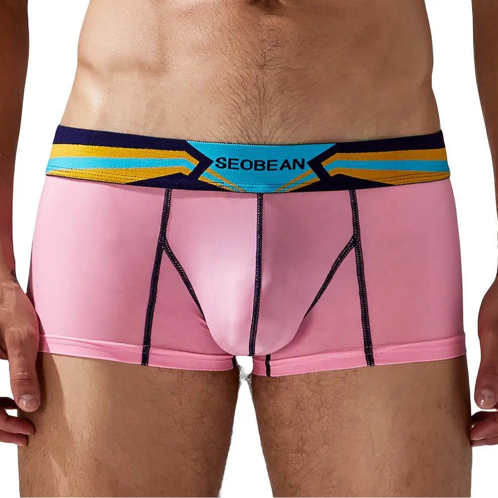 Pink SEOBEAN Spectrum Boxer Briefs - pridevoyageshop.com - gay men’s thongs, boxers, briefs and jockstraps