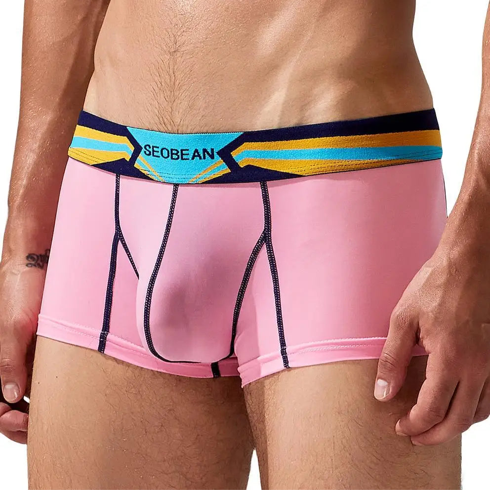 Pink SEOBEAN Spectrum Boxer Briefs - pridevoyageshop.com - gay men’s thongs, boxers, briefs and jockstraps