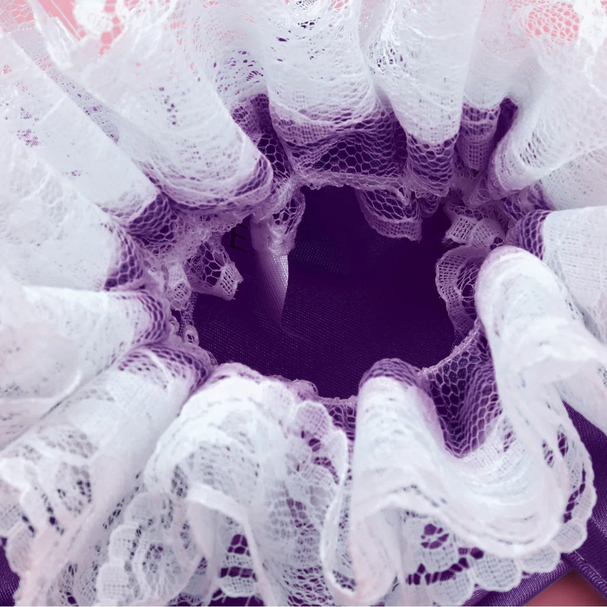 Purple Dainty Lace Trim Dick Wrap - pridevoyageshop.com - gay men’s thongs, boxers, briefs and jockstraps