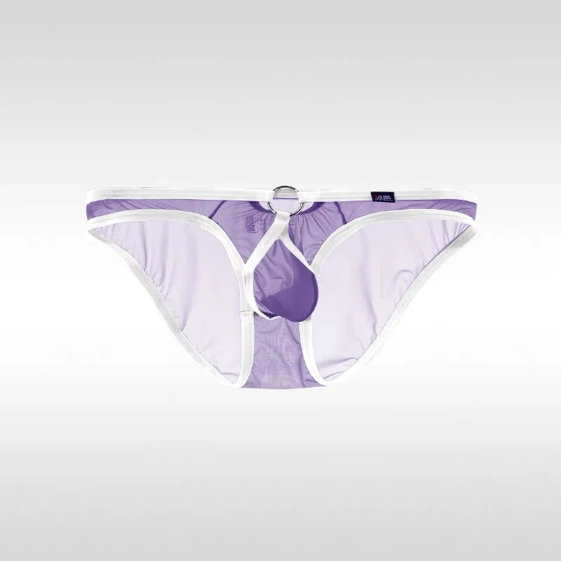 Purple Men’s O-Ring Sheer Cock Sling - pridevoyageshop.com - gay men’s thongs, boxers, briefs and jockstraps