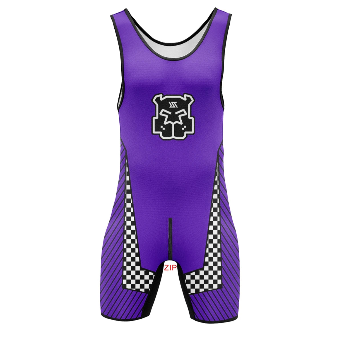 Purple Race Alpha Wrestling Singlet – Zipper Edition from Pridevoyageshop