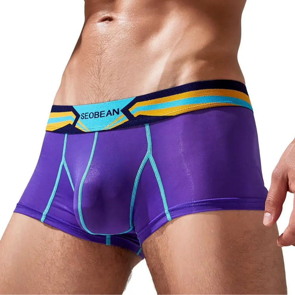 Purple SEOBEAN Spectrum Boxer Briefs - pridevoyageshop.com - gay men’s thongs, boxers, briefs and jockstraps