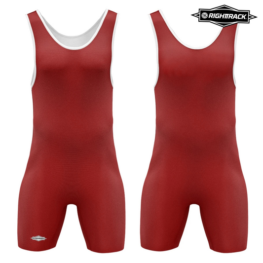 Red Men's Dominant Wrestling Singlet from Pridevoyageshop