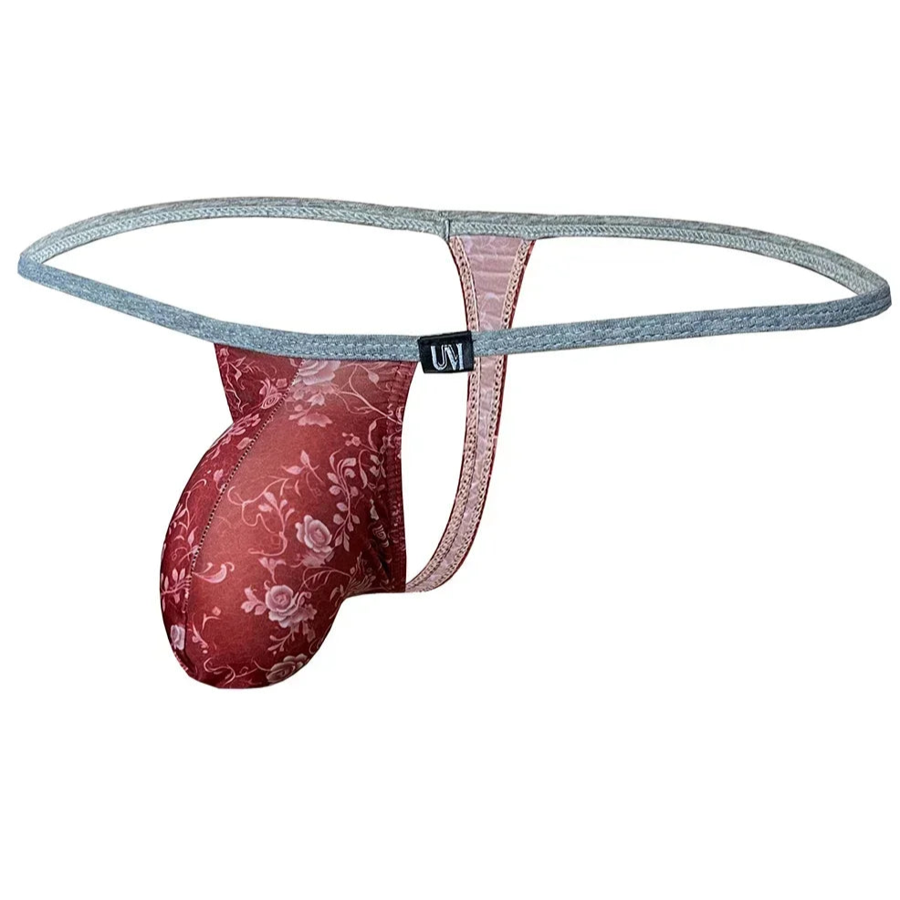 Red Men’s Floral Fever Thong - pridevoyageshop.com - gay men’s thongs, boxers, briefs and jockstraps
