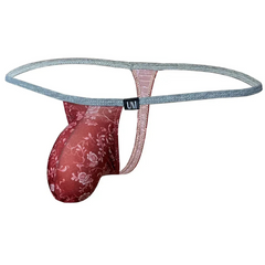 Red Men’s Floral Fever Thong - pridevoyageshop.com - gay men’s thongs, boxers, briefs and jockstraps