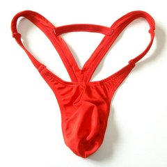 Red Men’s Slingshot Seduction Thong - pridevoyageshop.com - gay men’s thongs, boxers, briefs and jockstraps